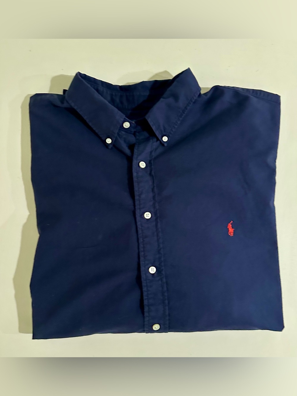Ralph Lauren navy blue button down shirt men’s big and tall size 3Xb/3TG